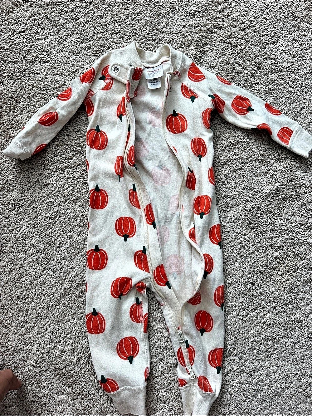 Hanna Andersson Baby Zip Sleeper in Organic Cotton - Jack O Lanterns